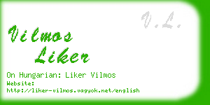 vilmos liker business card